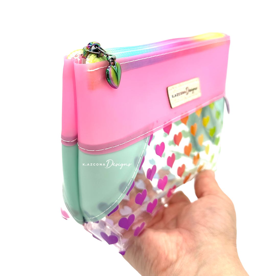 Hearts Makeup and Toiletry Bag