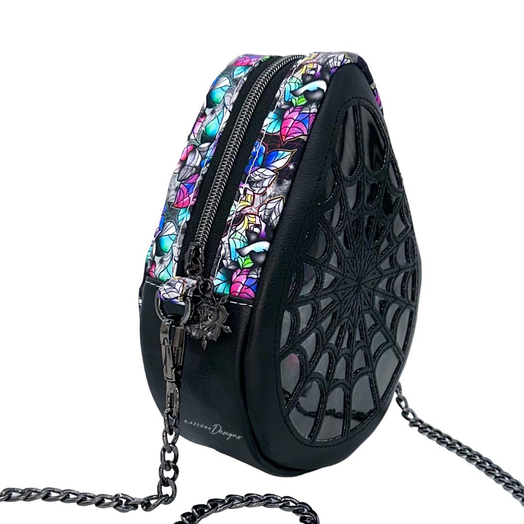 Spider Web Dewdrop Crossbody Bag