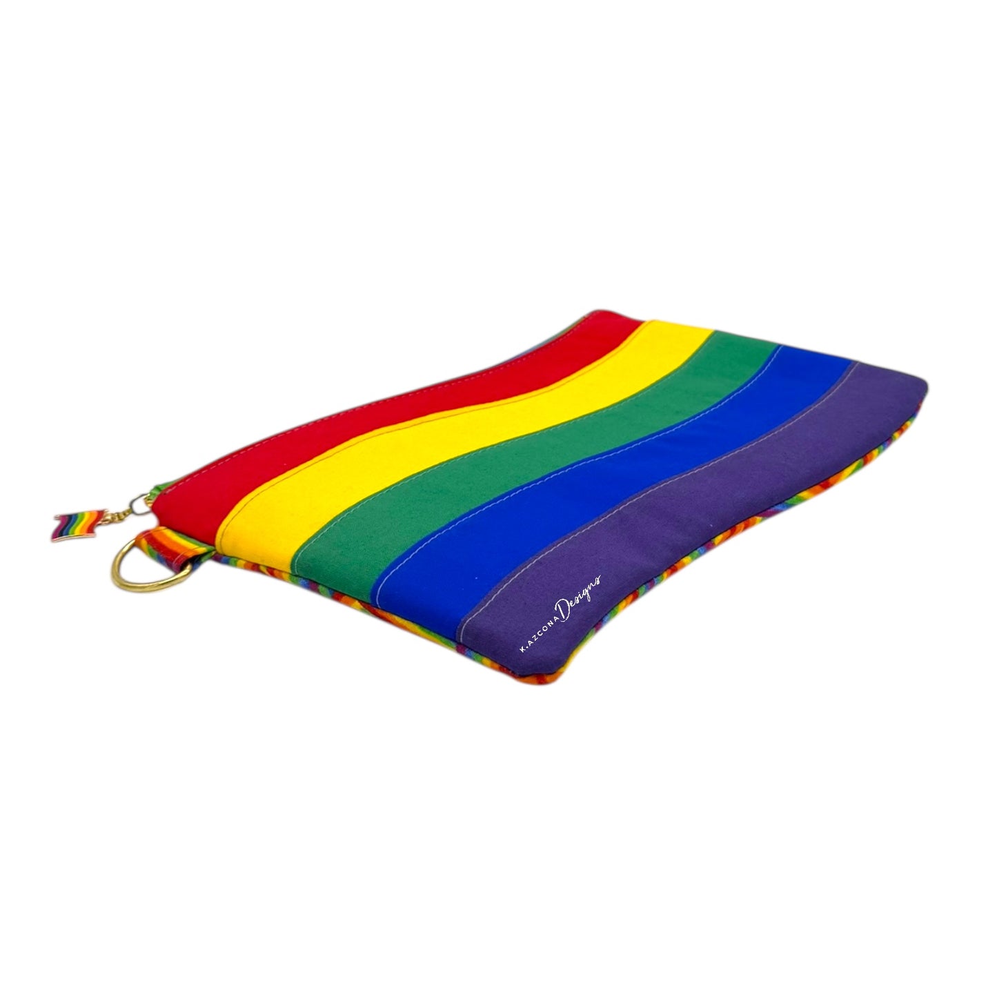 Rainbow Flag Wristlet Bag (Zipper Pouch Style) 1 of 1
