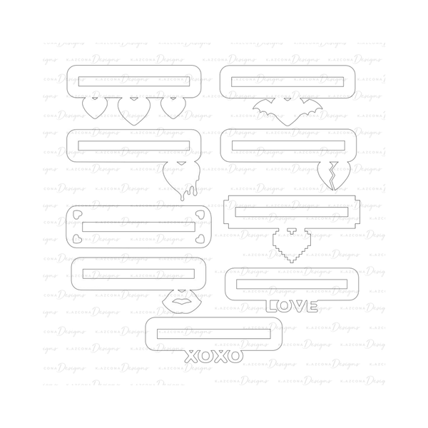 Amorable Zipper Overlays