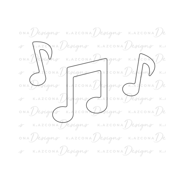 Music Notes Appliqué