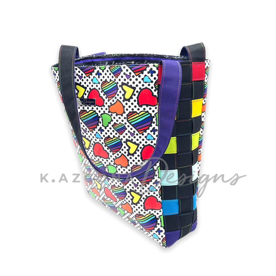 Rainbow Heart Tote