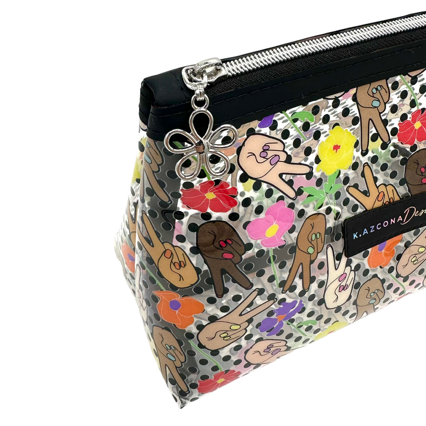 Peace Flowers Makeup and Toiletry Bag