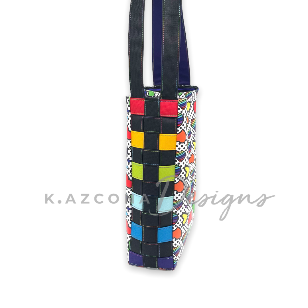 Rainbow Heart Tote