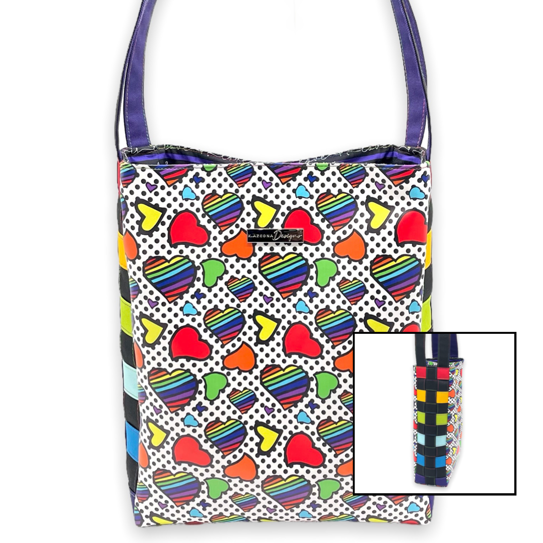 Rainbow Heart Tote