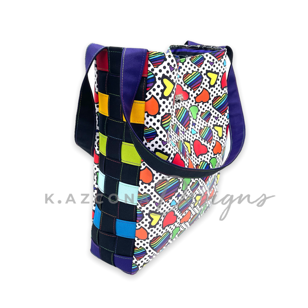 Rainbow Heart Tote