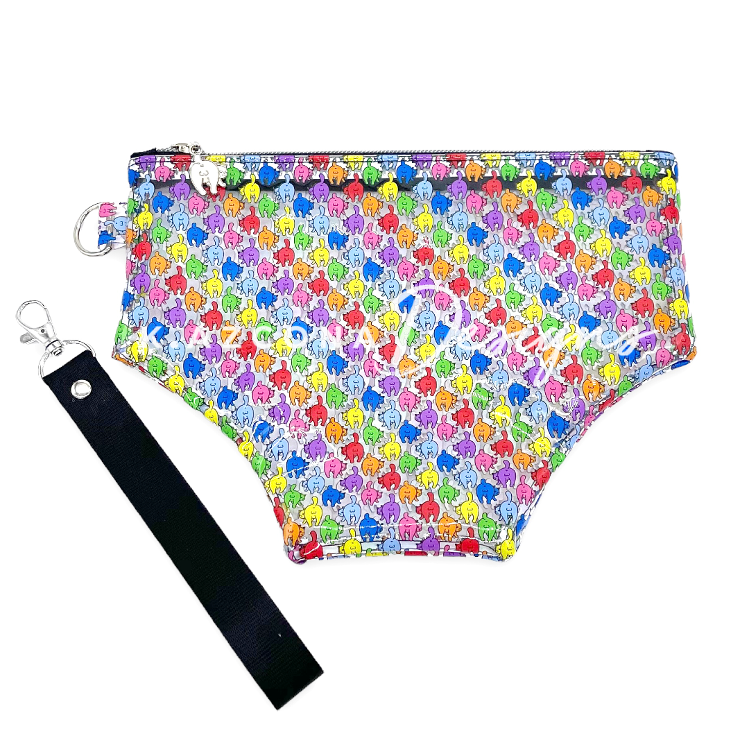 Rainbow Cat Butt Panty Wristlet