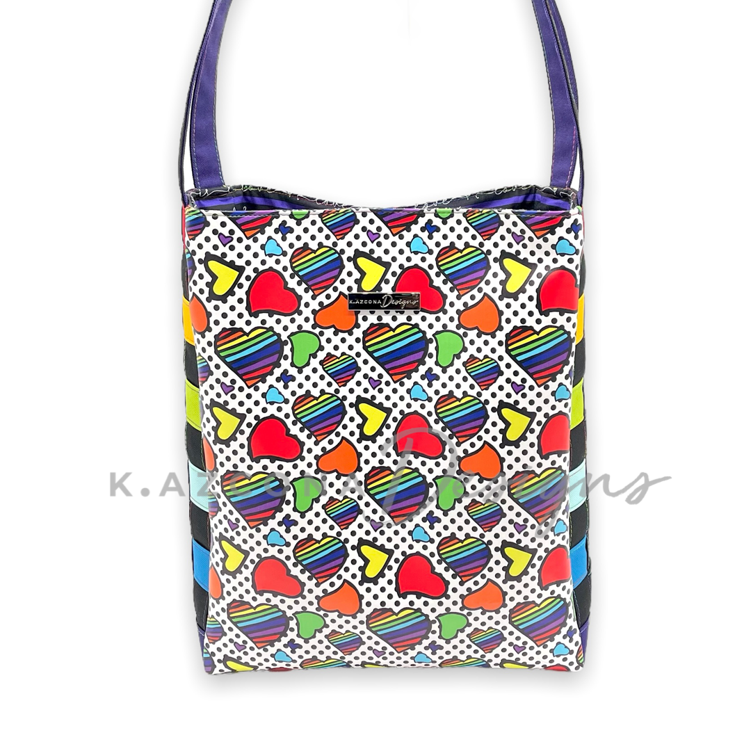 Rainbow Heart Tote