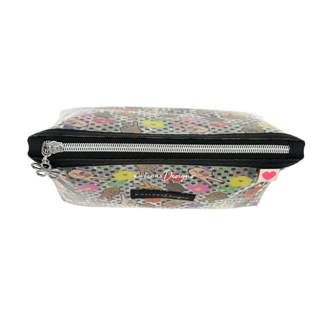Peace Flowers Makeup and Toiletry Bag