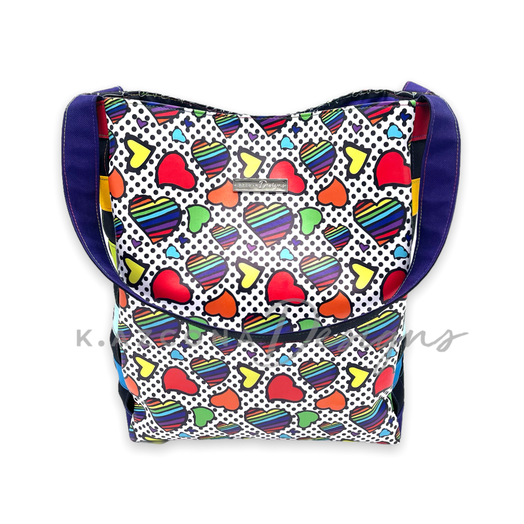 Rainbow Heart Tote