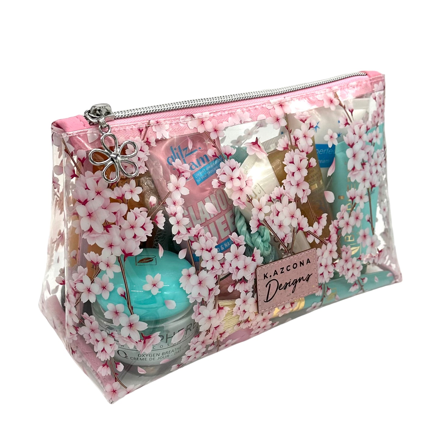 Cherry Blossom Makeup and Toiletry Bag