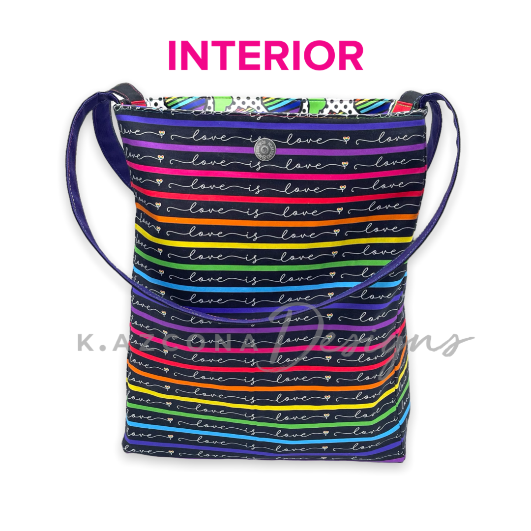 Rainbow Heart Tote
