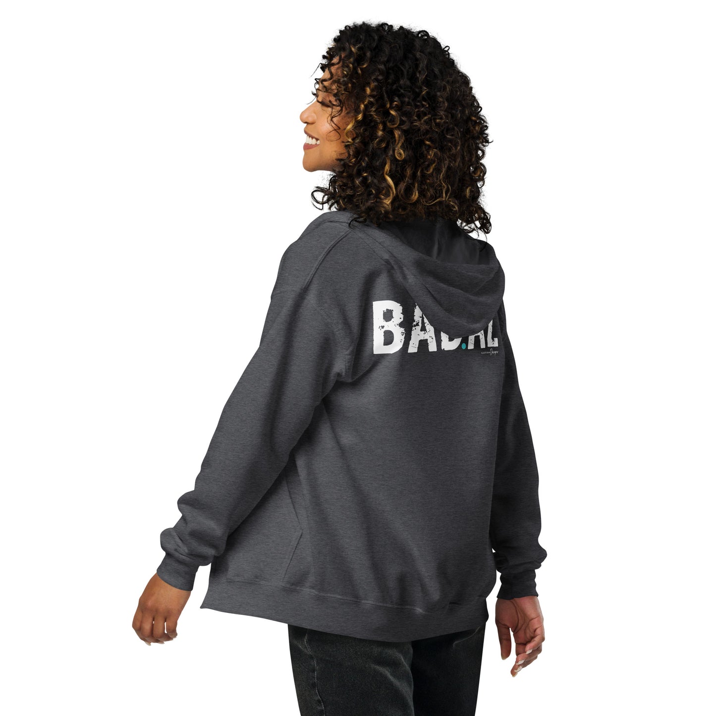 BAD.AZ Unisex Zip Up Hoodie