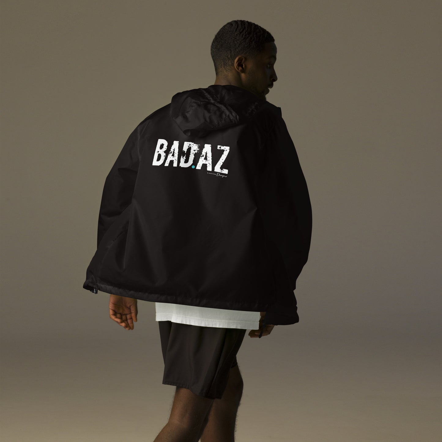 BAD.AZ Unisex Lightweight Zip Up Windbreaker