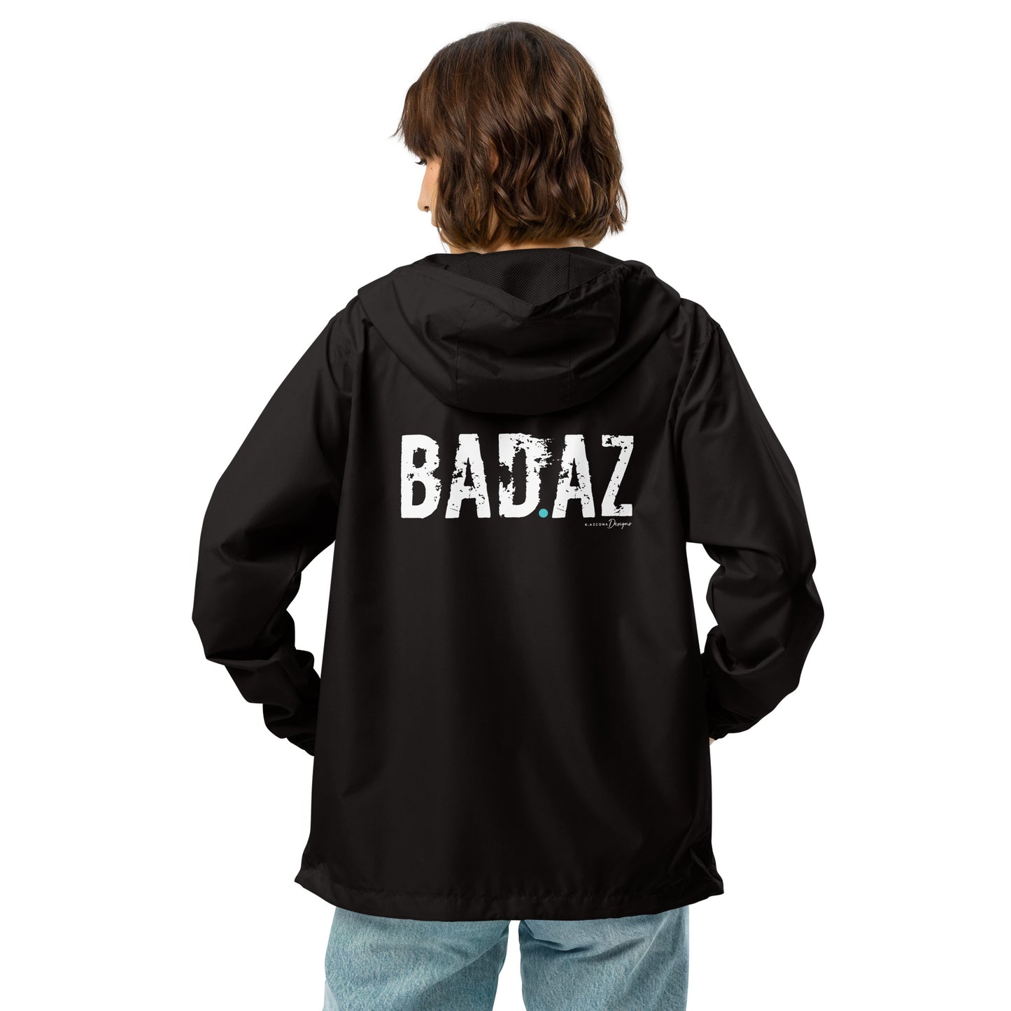 BAD.AZ Unisex Lightweight Zip Up Windbreaker