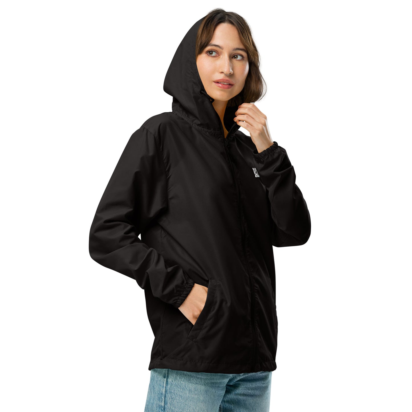 BAD.AZ Unisex Lightweight Zip Up Windbreaker