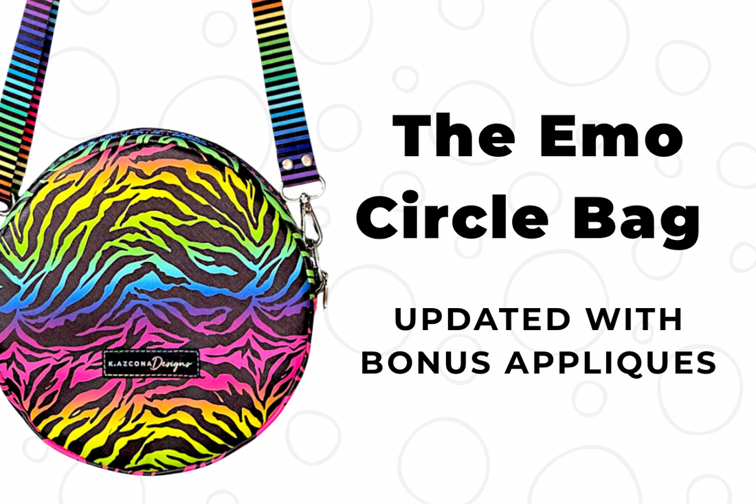 Emo Circle Bag with Bonus Appliques