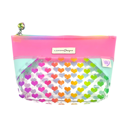 Hearts Makeup and Toiletry Bag