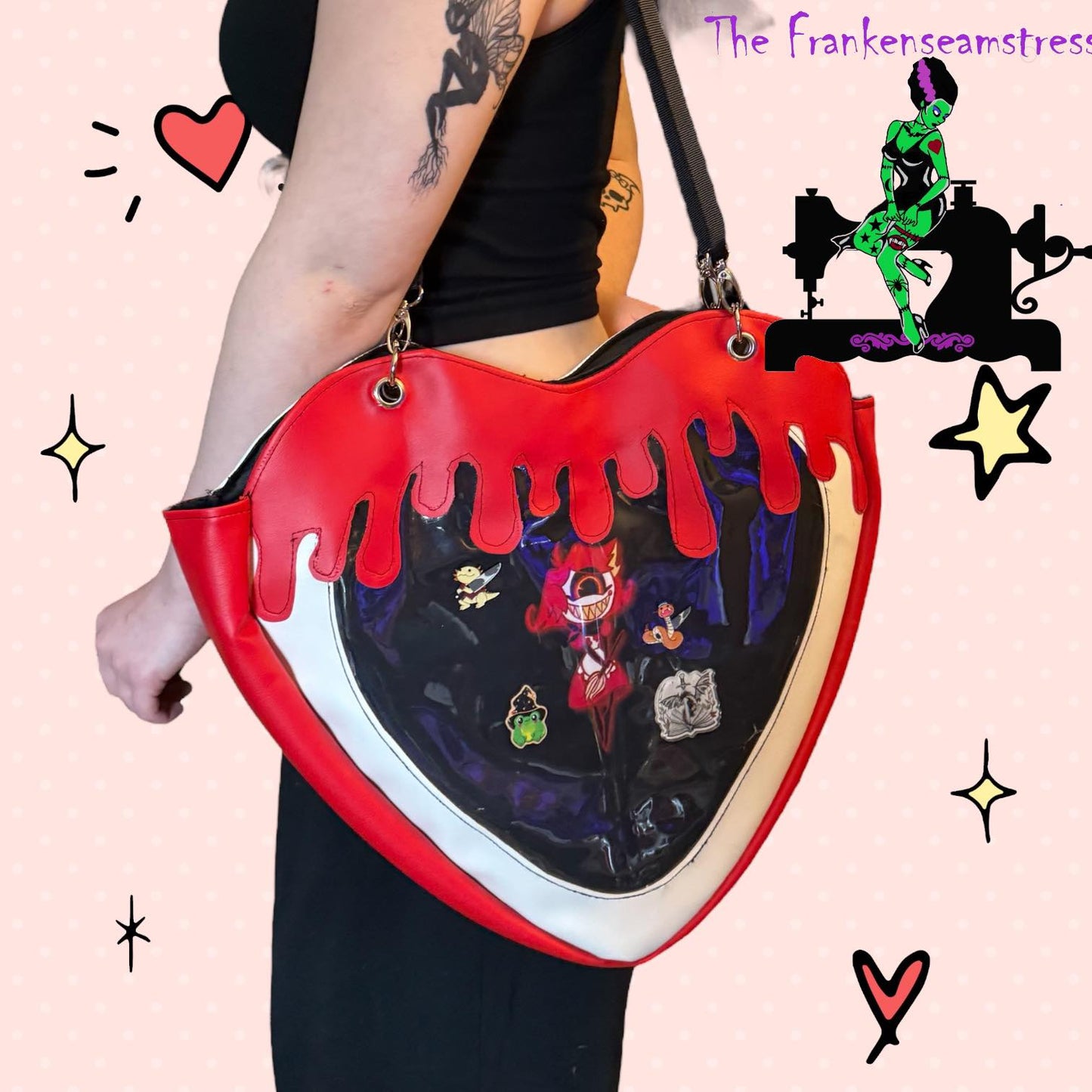 Mighty Heartbreaker Tote Bag Sewing Pattern
