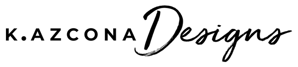 K.Azcona Designs Logo Black