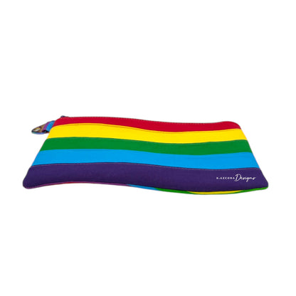Bright Rainbow Flag Wristlet Bag (Zipper Pouch Style) 1 of 1