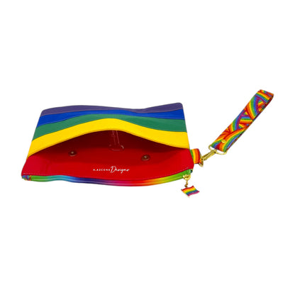 Rainbow Flag Wristlet Bag (Zipper Pouch Style) 1 of 1