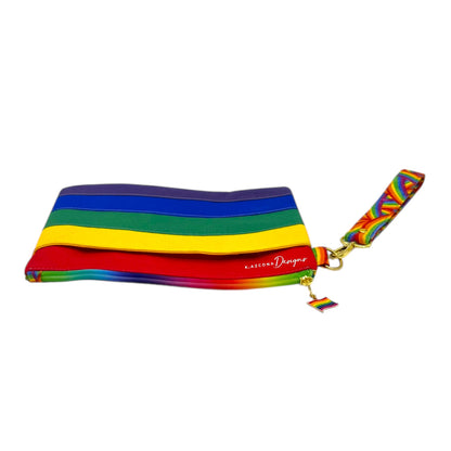 Rainbow Flag Wristlet Bag (Zipper Pouch Style) 1 of 1