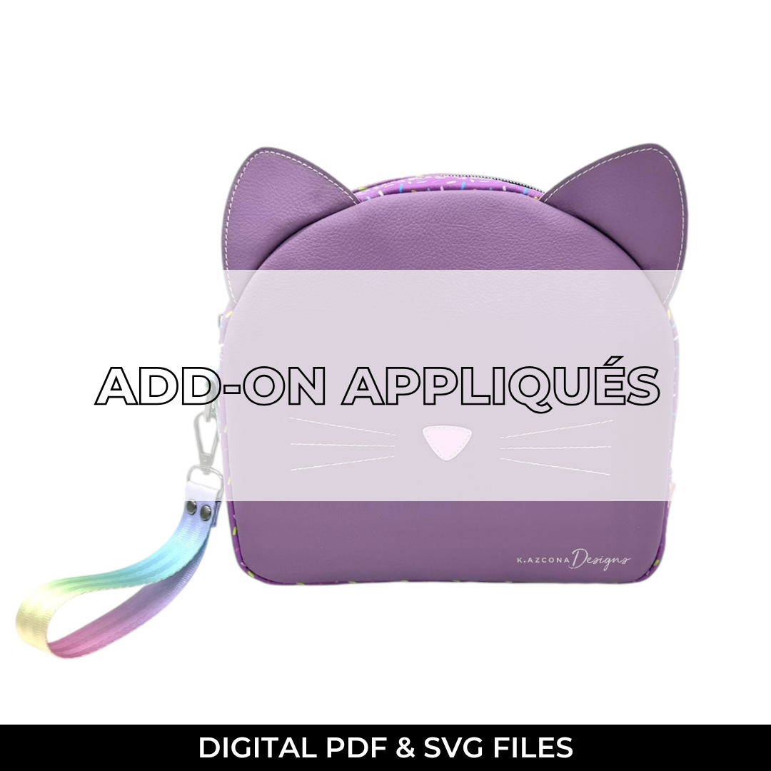 Zip-Purr Pouch Sewing Pattern Add-Ons