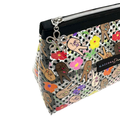 Peace Flowers Makeup and Toiletry Bag
