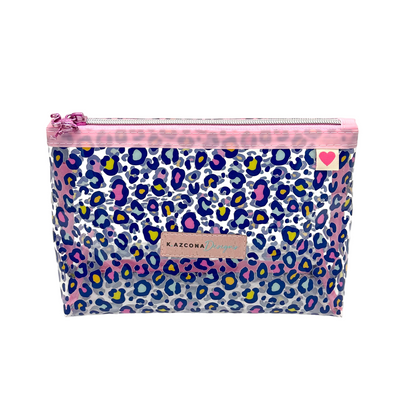 Pastel Leopard Makeup and Toiletry Bag