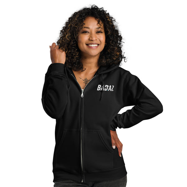 BAD.AZ Unisex Zip Up Hoodie