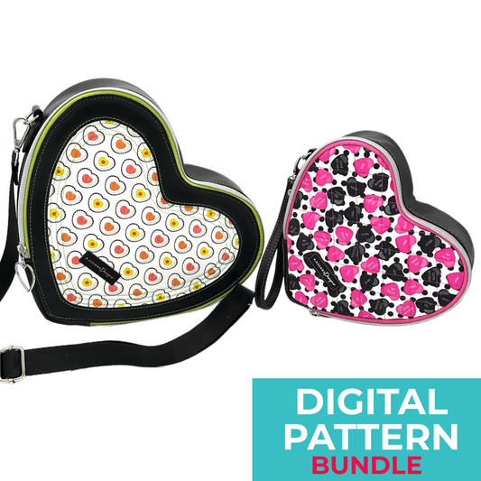 Heartbreaker Bundle: Crossbody/Backpack and Wristlet Sewing Patterns