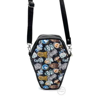 Hitchhiking Ghosts Coffin Crossbody Bag