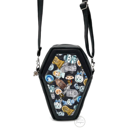 Hitchhiking Ghosts Coffin Crossbody Bag