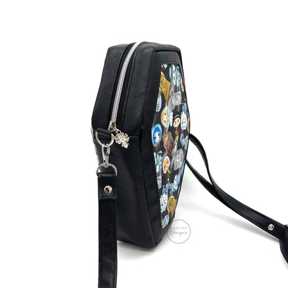 Hitchhiking Ghosts Coffin Crossbody Bag