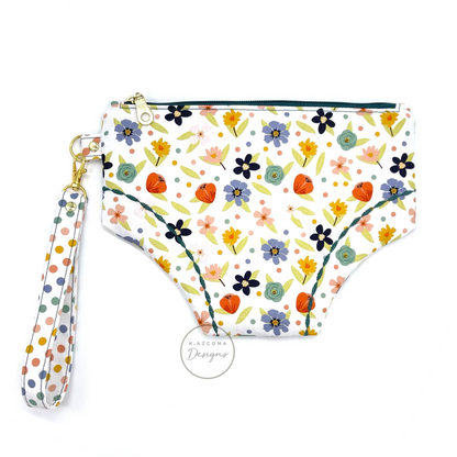Floral Panty Wristlet