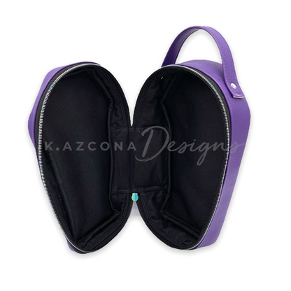 Quilted Coffin Train Case Bag