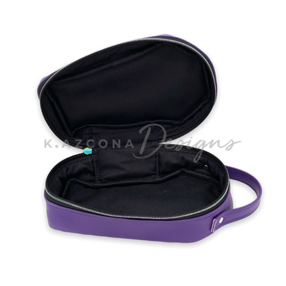 Quilted Coffin Train Case Bag