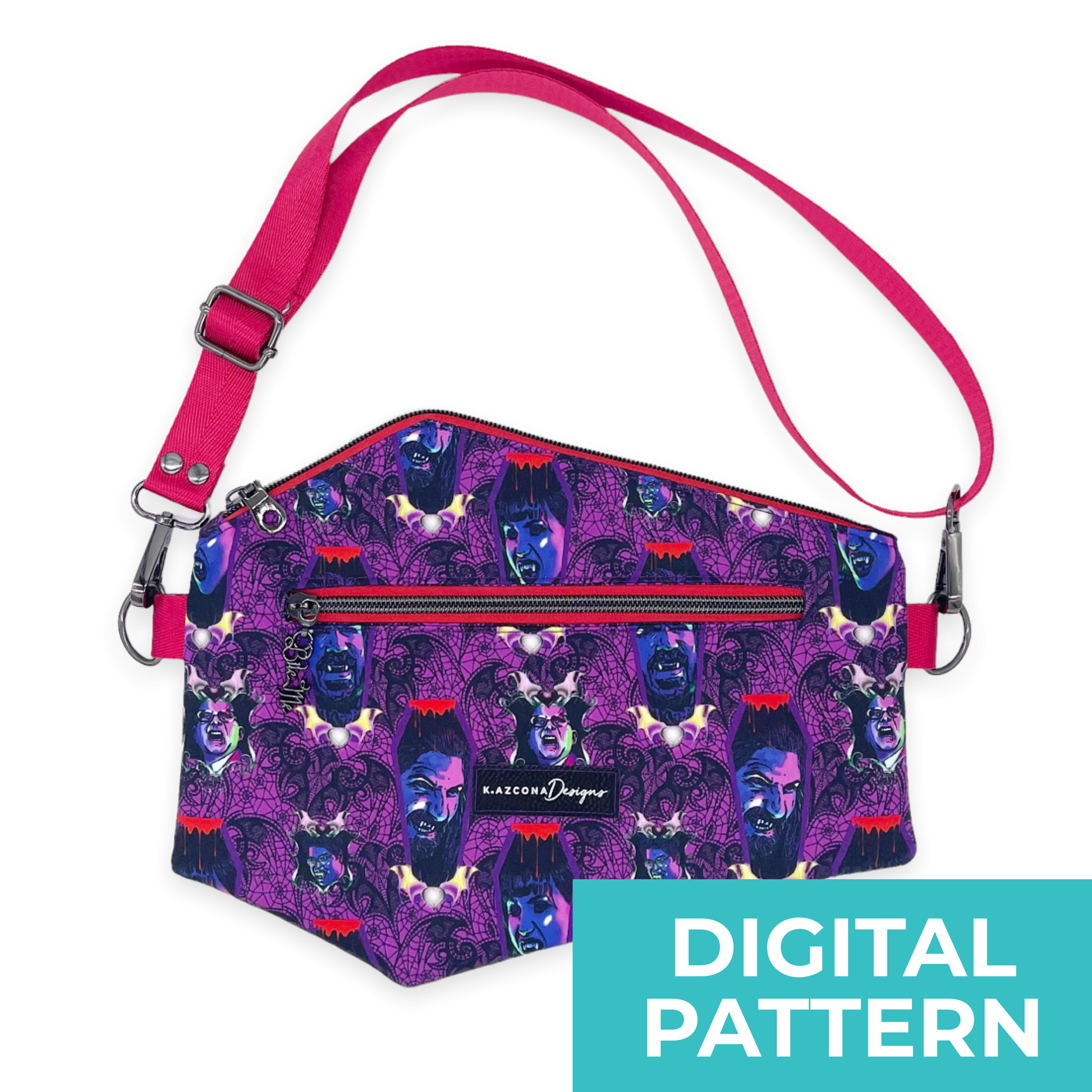 Leather Hip Bag PDF Pattern, Leather DIY, Fanny Pack, Belt Pouch