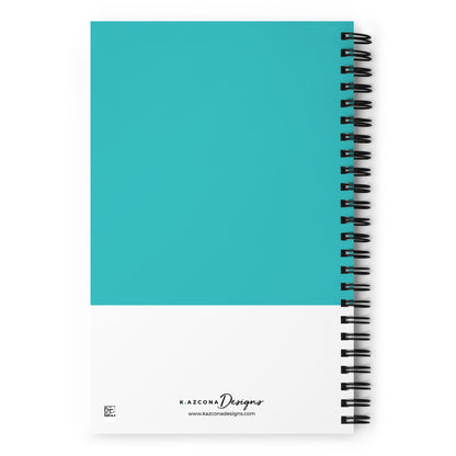 BAD.AZ Sewing Machine Spiral Notebook - Teal