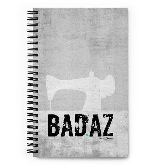 BAD.AZ Sewing Machine Spiral Notebook - Distressed